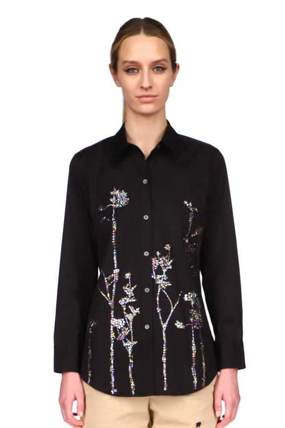 CRYSTAL 'FENNEL GARDEN' NEW CLASSIC SHIRT - Women's Tops - Libertine