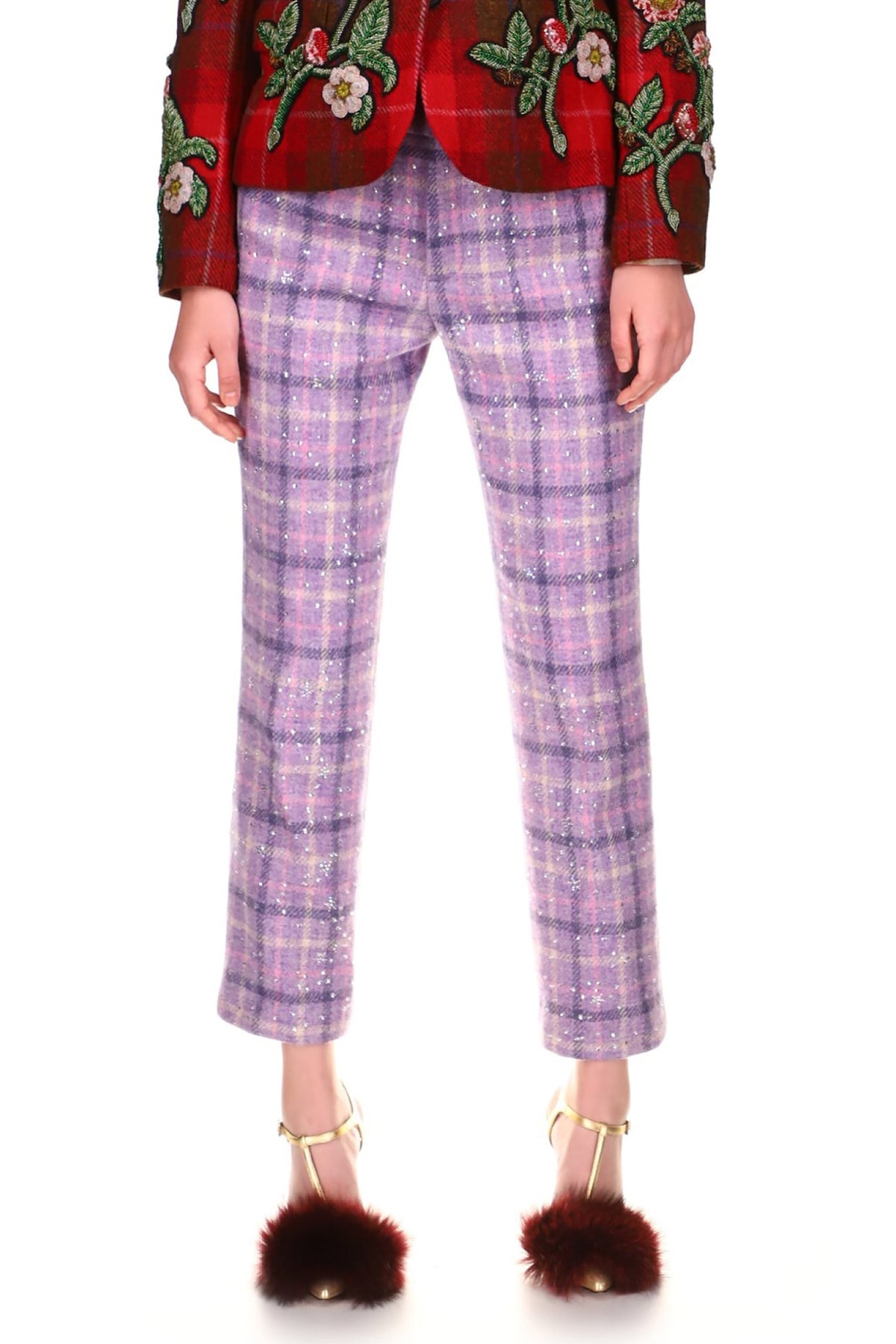 CRYSTAL 'LONGFELLOW'S LIGHT OF STARS' NARROW PANTS IN 'SCOTTISH LILAC' - PANTS - Libertine