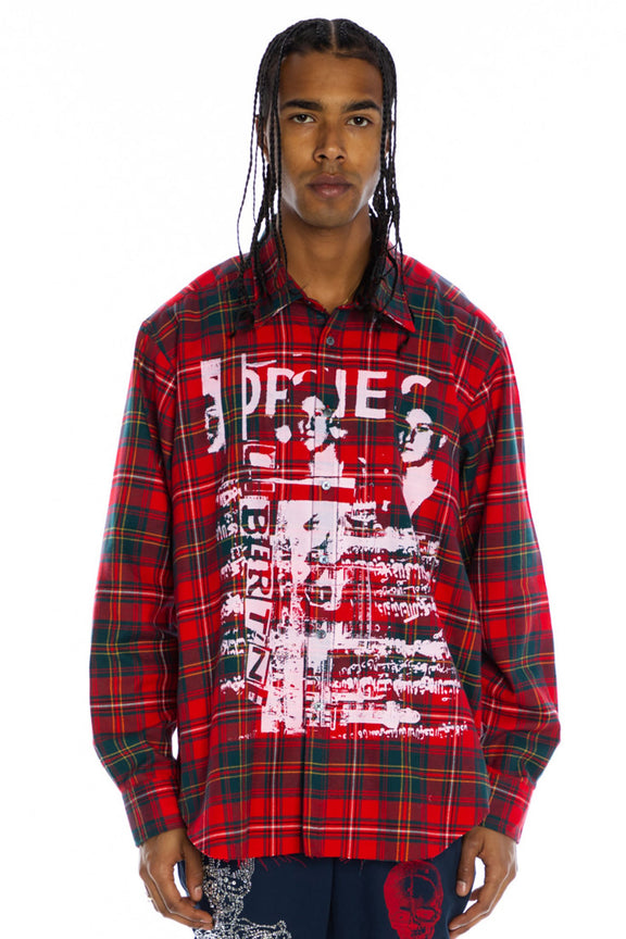 'ENGLISH PUNK ROCK' FLANNEL SHIRT - Men's Tops - Libertine