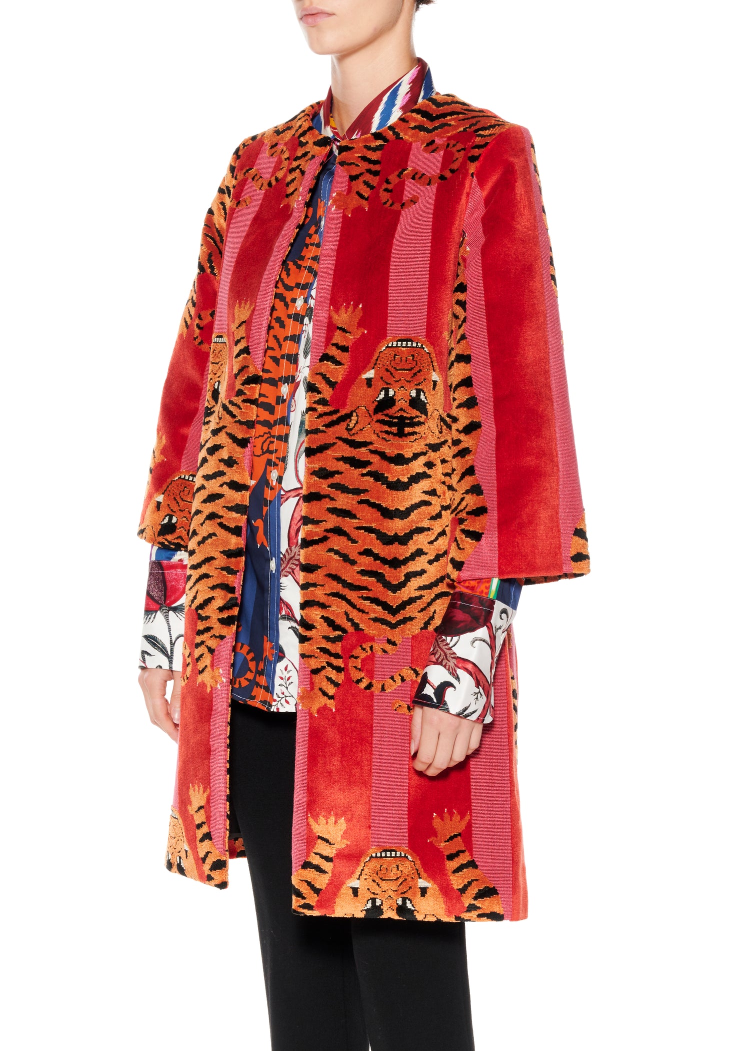 Jokhang Tiger a-line Coat - Women's Jackets & Coats - Libertine