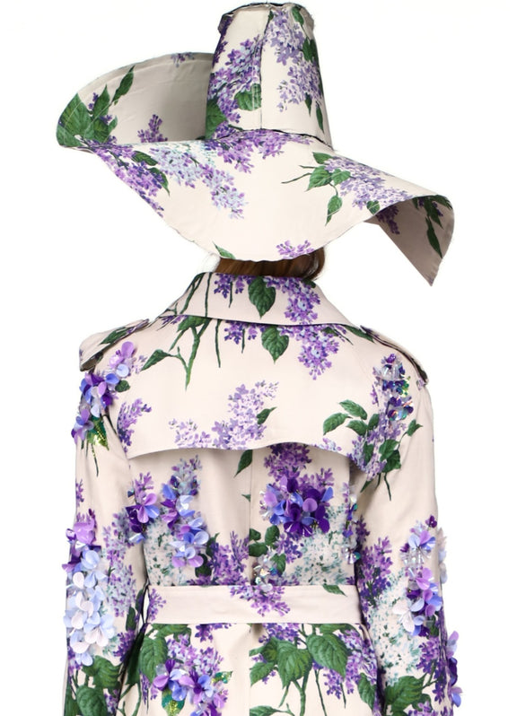 'LILAC GARDEN' WIDE BRIM HAT - HATS - Libertine