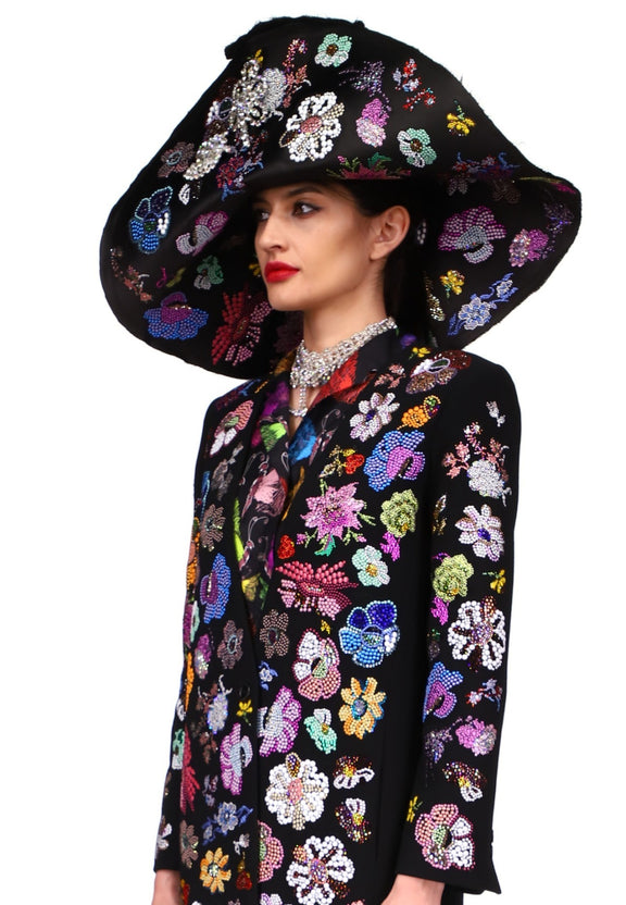 'MILLE FLEUR' WIDE BRIM HAT - HATS - Libertine