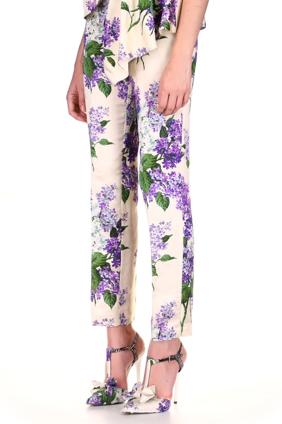 'LILAC GARDEN' SLIM TROUSER - PANTS - Libertine