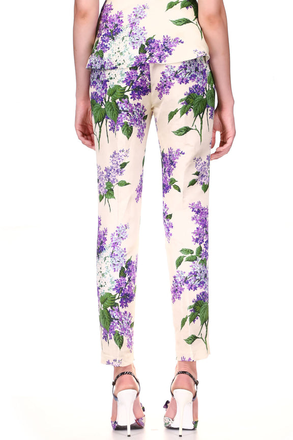 'LILAC GARDEN' SLIM TROUSER - PANTS - Libertine