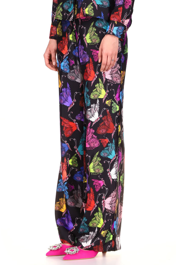 'MILLE PAPILLONS' WIDE LEG TROUSERS - PANTS - Libertine