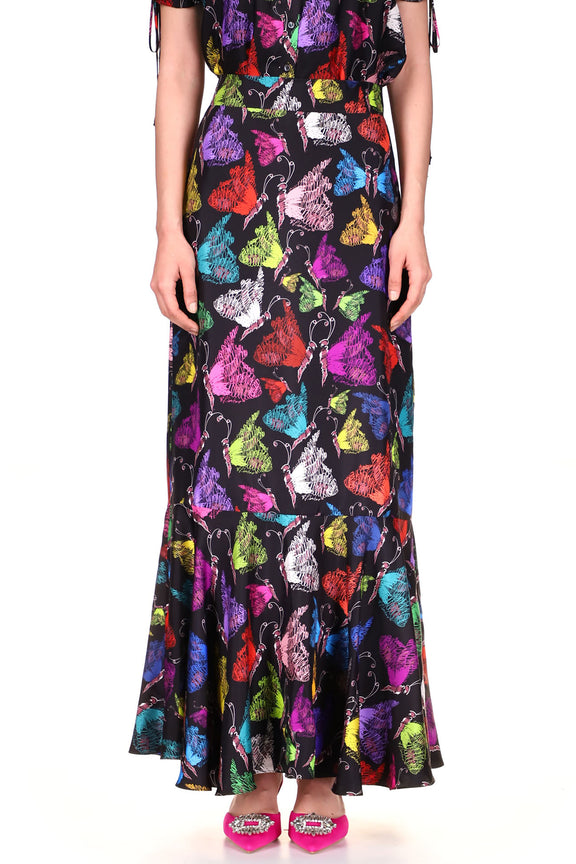 'MILLED PAPILLONS' CONVERTIBLE RUFFLE DRESS - DRESSES - Libertine