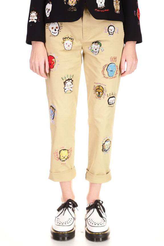 'WE ARE MADE OF STARS' WOMEN'S CHINOS - PANTS - Libertine