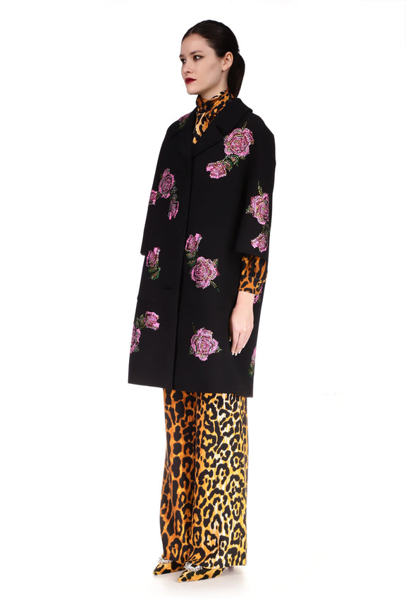 'PINKY ROSES' PATCH POCKET COAT - COATS - Libertine