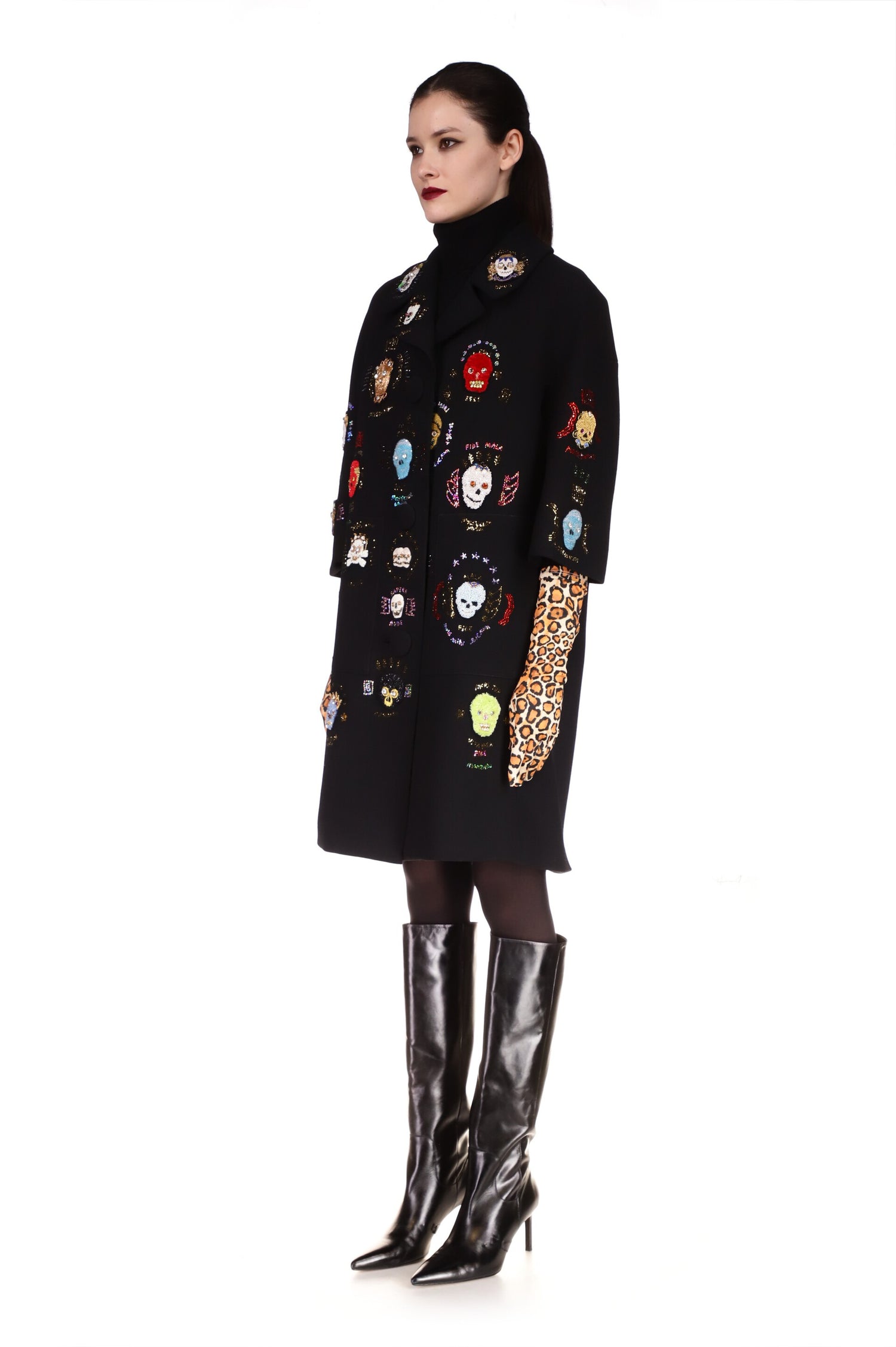 'WE ARE MADE OF STARS' PATCH POCKET COAT - COATS - Libertine