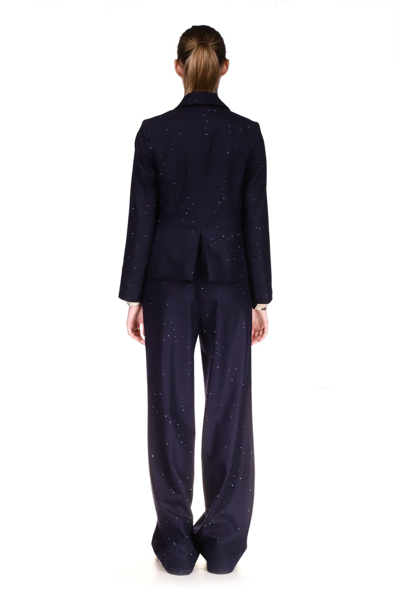 'STARDUST' NAVY LONG SLEEVE SHORT JACKET - BLAZERS - Libertine