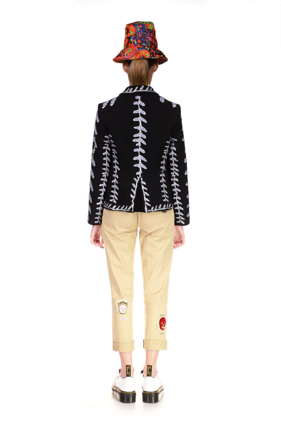 'FROZEN DRIZZLE' LONG SLEEVE SHORT BLAZER - BLAZERS - Libertine