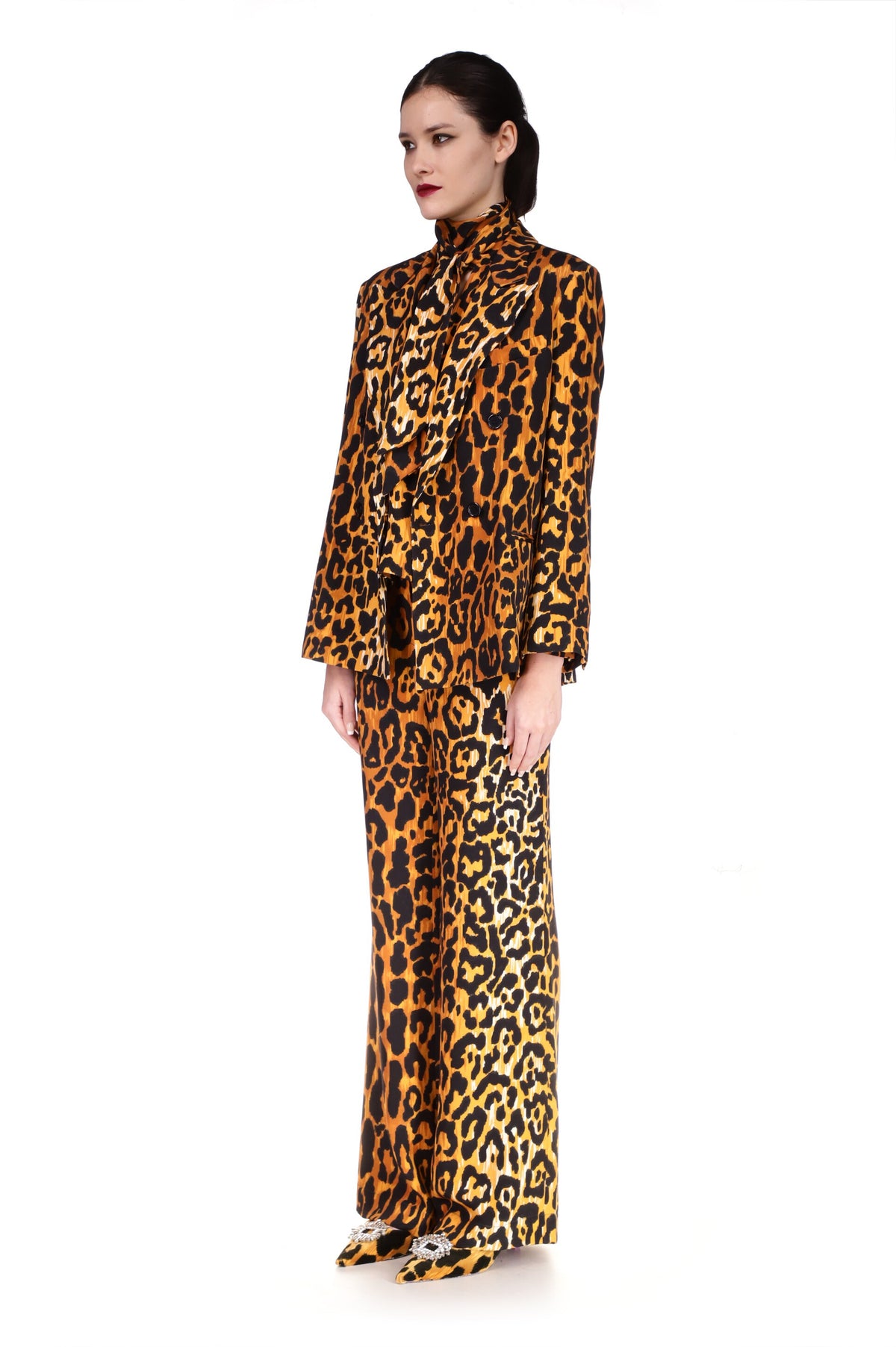 'Leopardo' Double Breasted Jacket - JACKETS - Libertine