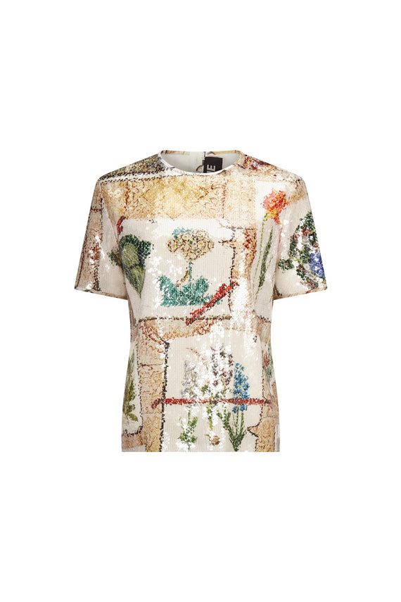 SEQUIN 'COLEFAX' SHORT SLEEVE BLOUSE - - Libertine - Main image