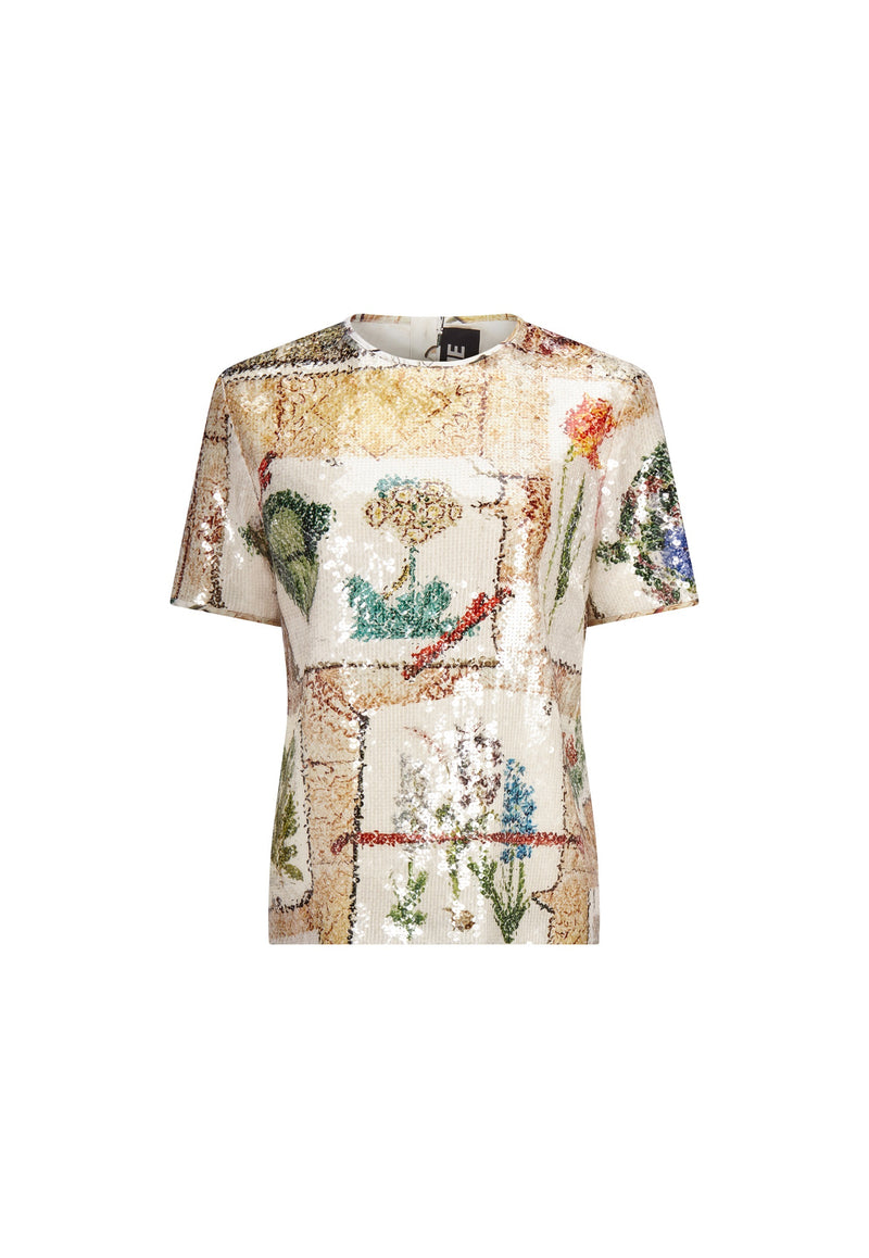 SEQUIN 'COLEFAX' SHORT SLEEVE BLOUSE -  - Libertine