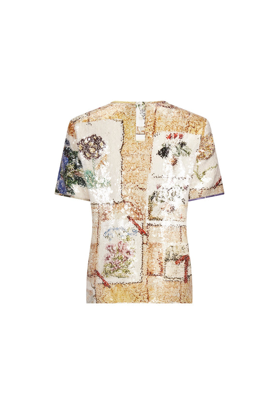 SEQUIN 'COLEFAX' SHORT SLEEVE BLOUSE -  - Libertine