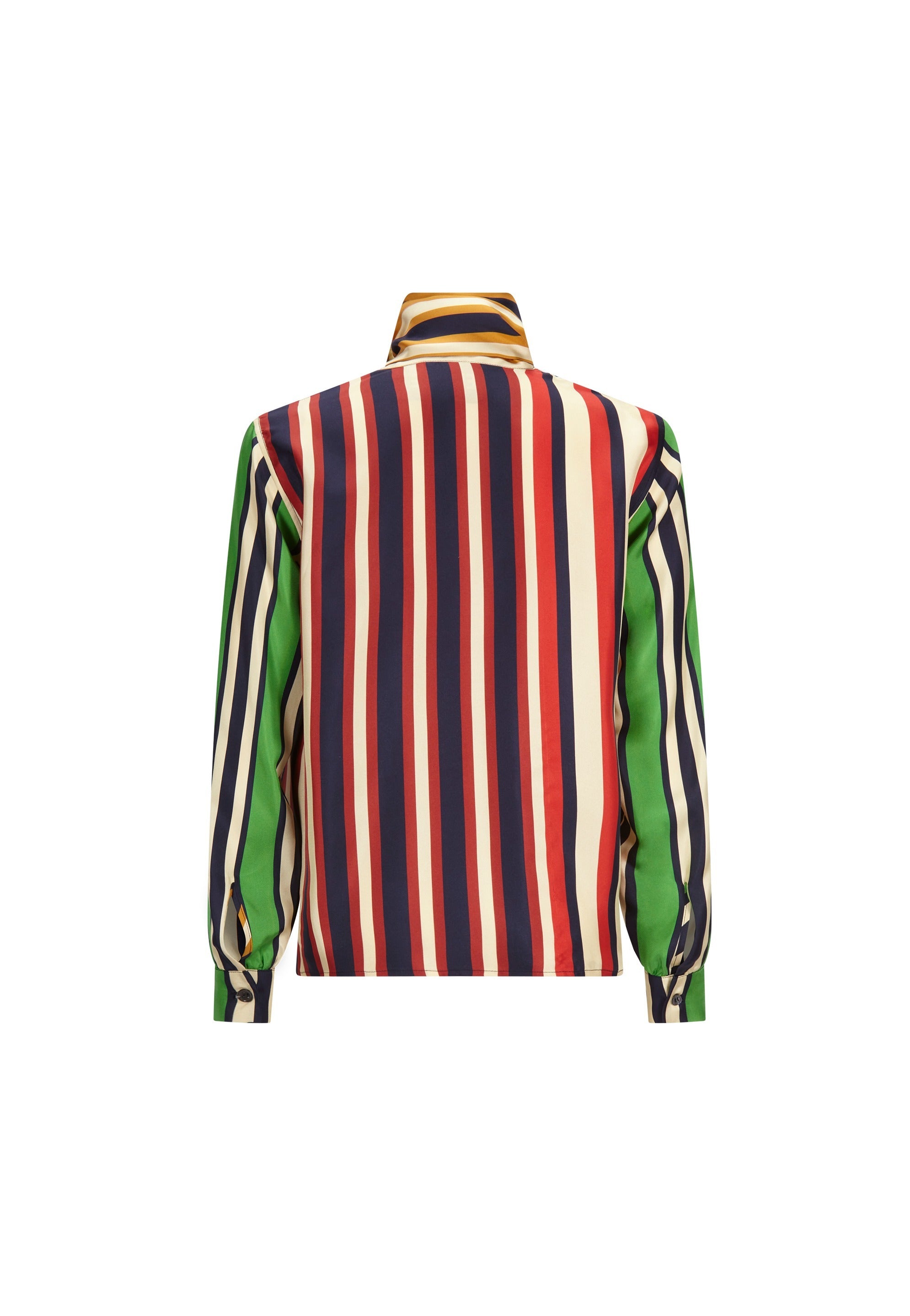 'ETON STRIPE' SLIM KEITH TIE BLOUSE - TOPS - Libertine