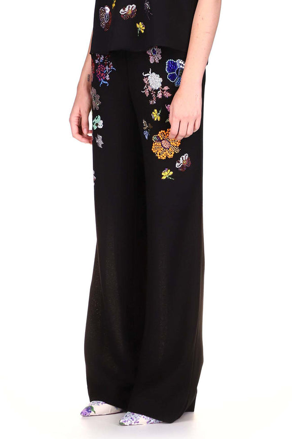 'MILLE FLEUR' WIDE LEG TROUSERS - PANTS - Libertine