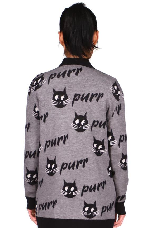 'PURRRFECT' SILKY CASHMERE LONG CARDIGAN - Women's Knits - Libertine