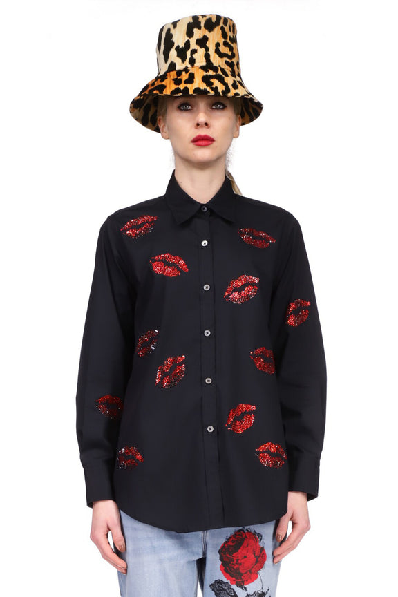 'BISOU' CRYSTAL NEW CLASSIC SHIRT - CLASSIC SHIRTS - Libertine