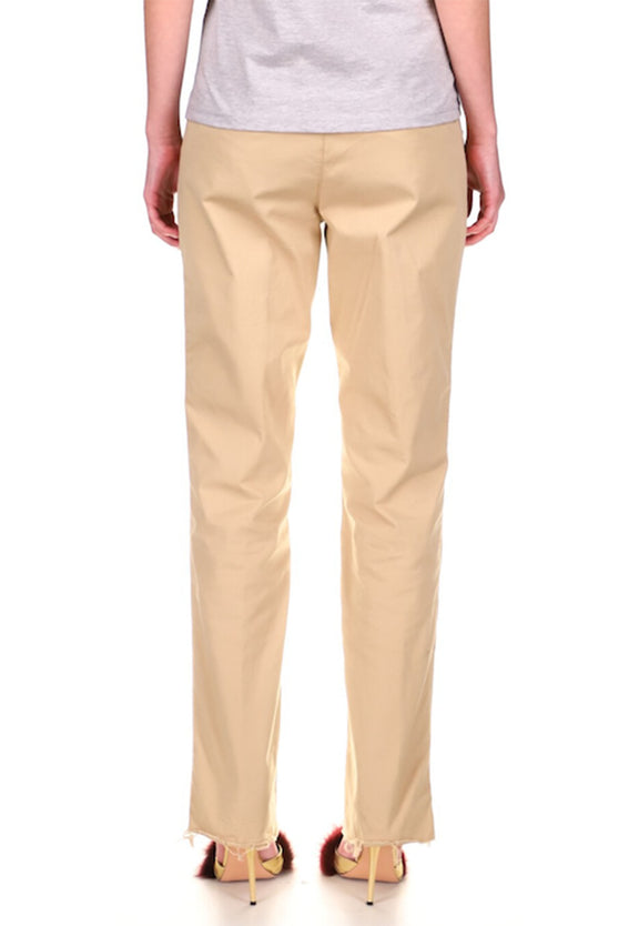 SILK SCREENED ‘ROBERT BURN'S WINTERS NIGHT' KHAKI CHINOS - PANTS - Libertine