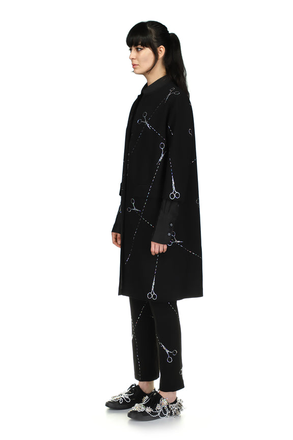 'Cut up scissors' Duster Coat - Women's Jackets & Coats - Libertine