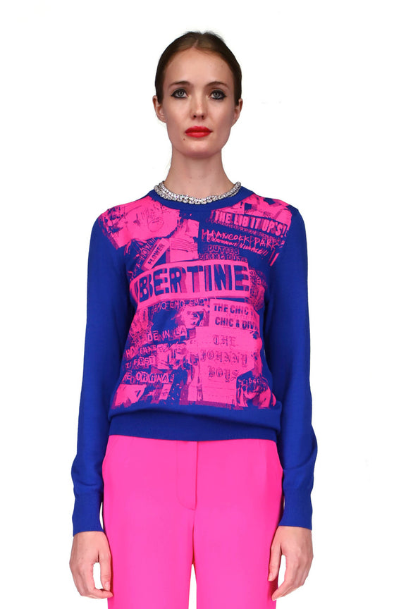 'LIBERTINE FLYER' CREWNECK SWEATER - SWEATERS - Libertine