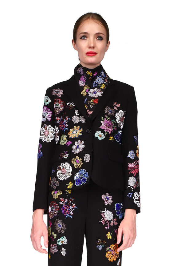 'MILLE FLEUR' L/S SHORT JACKET - BLAZERS - Libertine