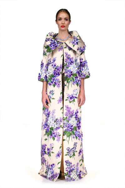 'EMBELLISHED LILAC GARDEN' GOWN LENGTH JACKIE OPERA COAT - COATS - Libertine|https://cdn.shopify.com/videos/c/o/v/2016181784b14f33a802f98a24a04e6d.mp4