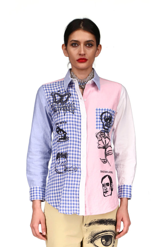 'ROCK N ROLL' NEW FUN CLASSIC SHIRT WITH POCKET - SHIRTS - Libertine