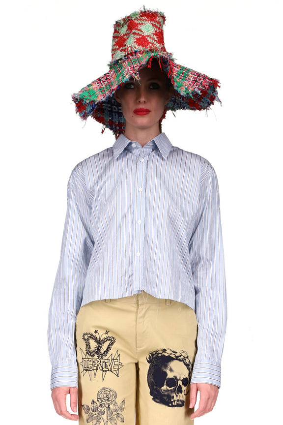 'ST. TROPEZ' CROPPED CLASSIC SHIRT - CLASSIC SHIRTS - Libertine