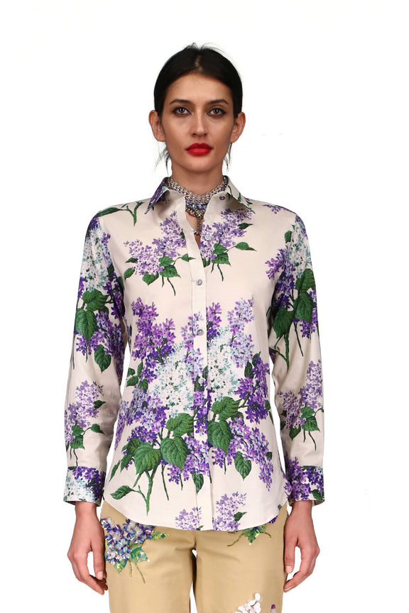 'LILAC GARDEN' NEW CLASSIC SHIRT - CLASSIC SHIRTS - Libertine