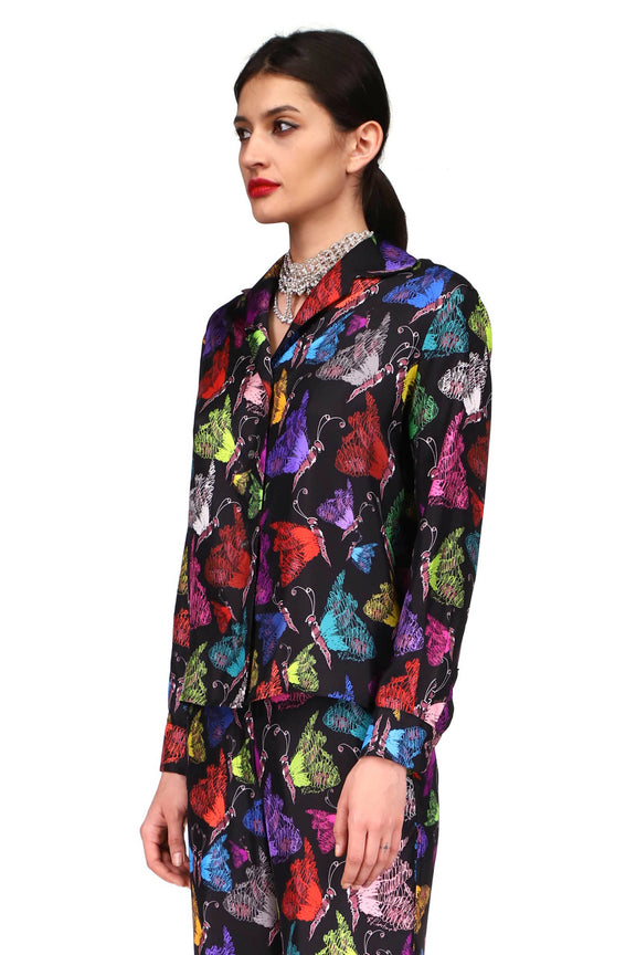 'MILLE PAPILLONS' PJ BLOUSE - TOPS - Libertine