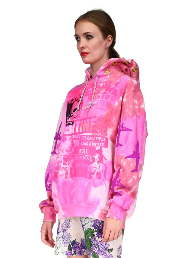 'LIBERTINE FLYER' TIE DYE SLIM HOODIE - SWEATSHIRTS - Libertine