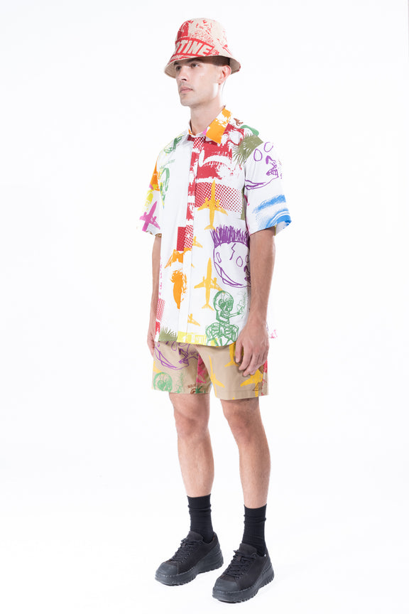 'LIBERTINE SILK SCREENS' SHORT SLEEVE CLASSIC SHIRT -  - Libertine