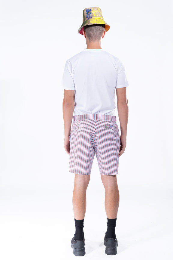 'RED/BLUE STRIPE' SHORT -  - Libertine