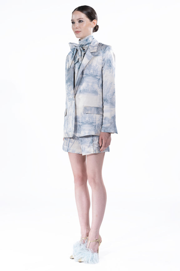 'Blue Pastoral' Long Jacket -  - Libertine