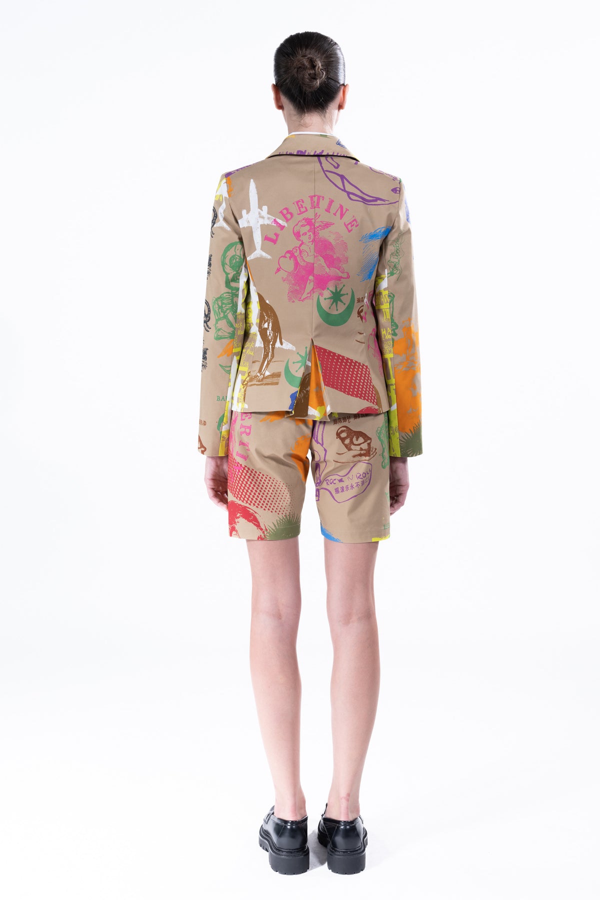 'LIBERTINE SILK SCREENS' L/S SHORT JACKET - BLAZERS - Libertine