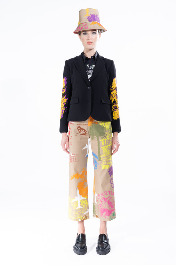 'ASHES TO ASHES' L/S SHORT BLAZER - - Libertine - Main image