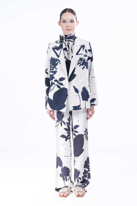 'CYANOTYPES' DOUBLE BREASTED JACKET -  - Libertine