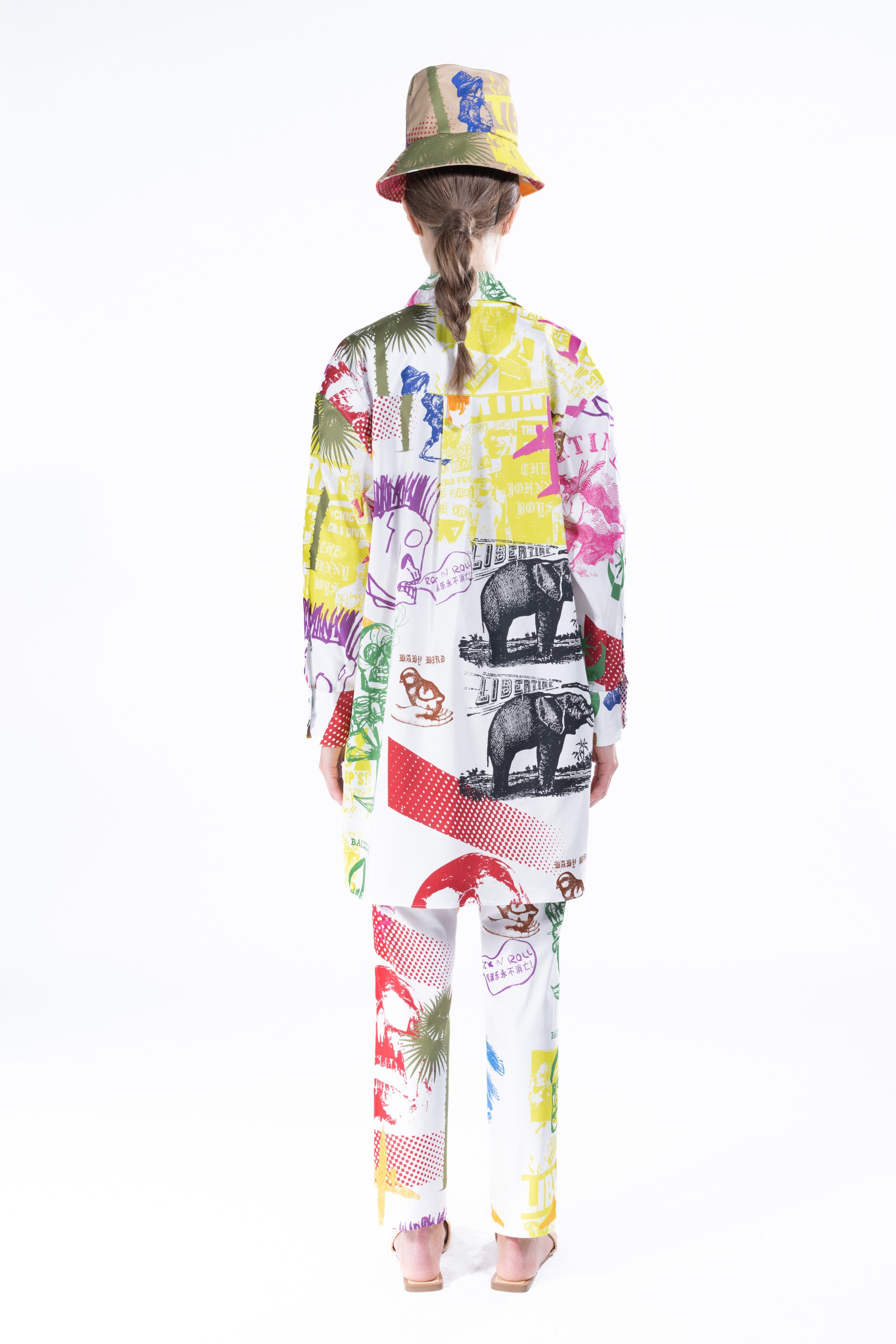 'LIBERTINE SILK SCREENS' OVERSIZED TUNIC -  - Libertine