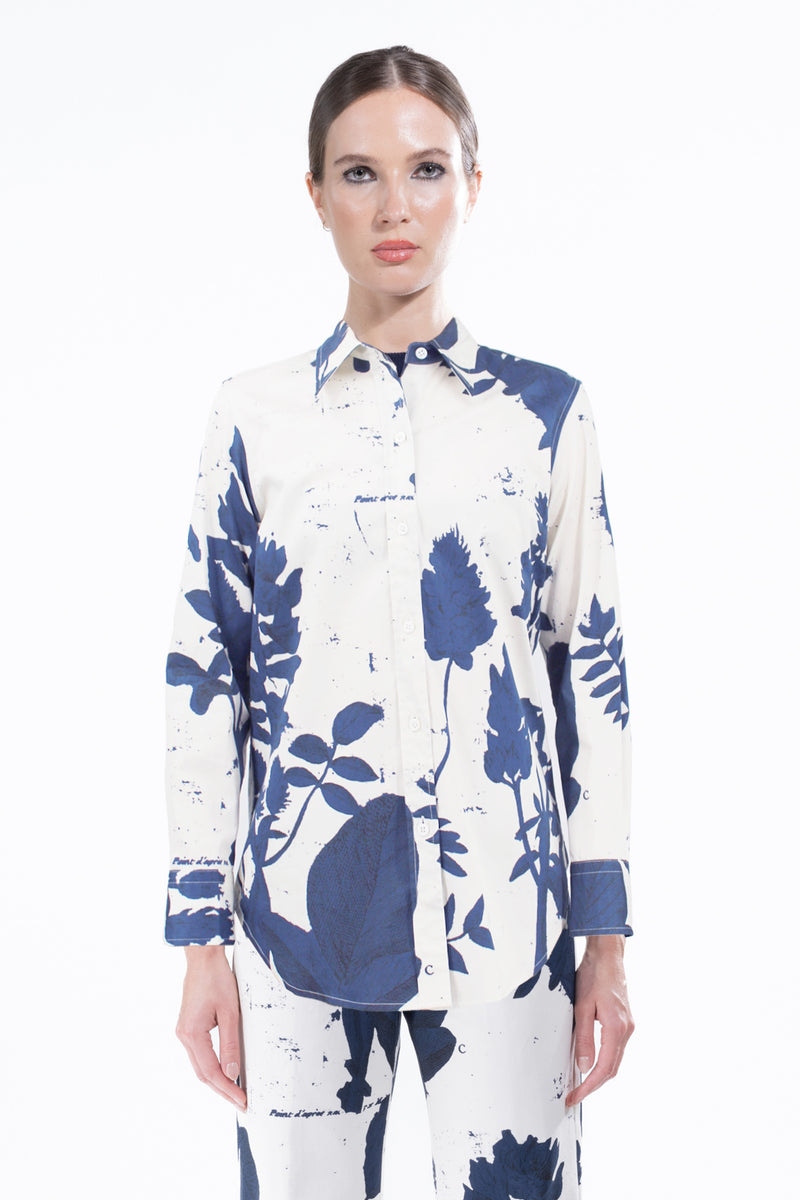 'CYANOTYPES' CLASSIC SHIRT -  - Libertine