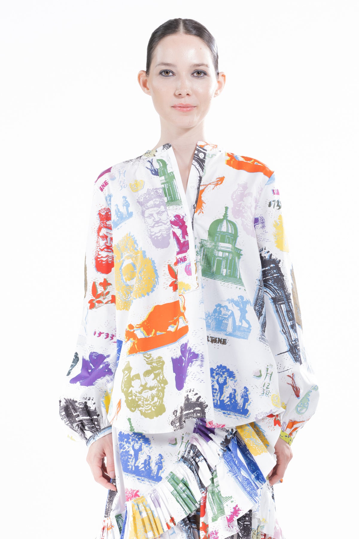 'L'ARC DE LIBERTINE' PUFF SLEEVE TUNIC -  - Libertine