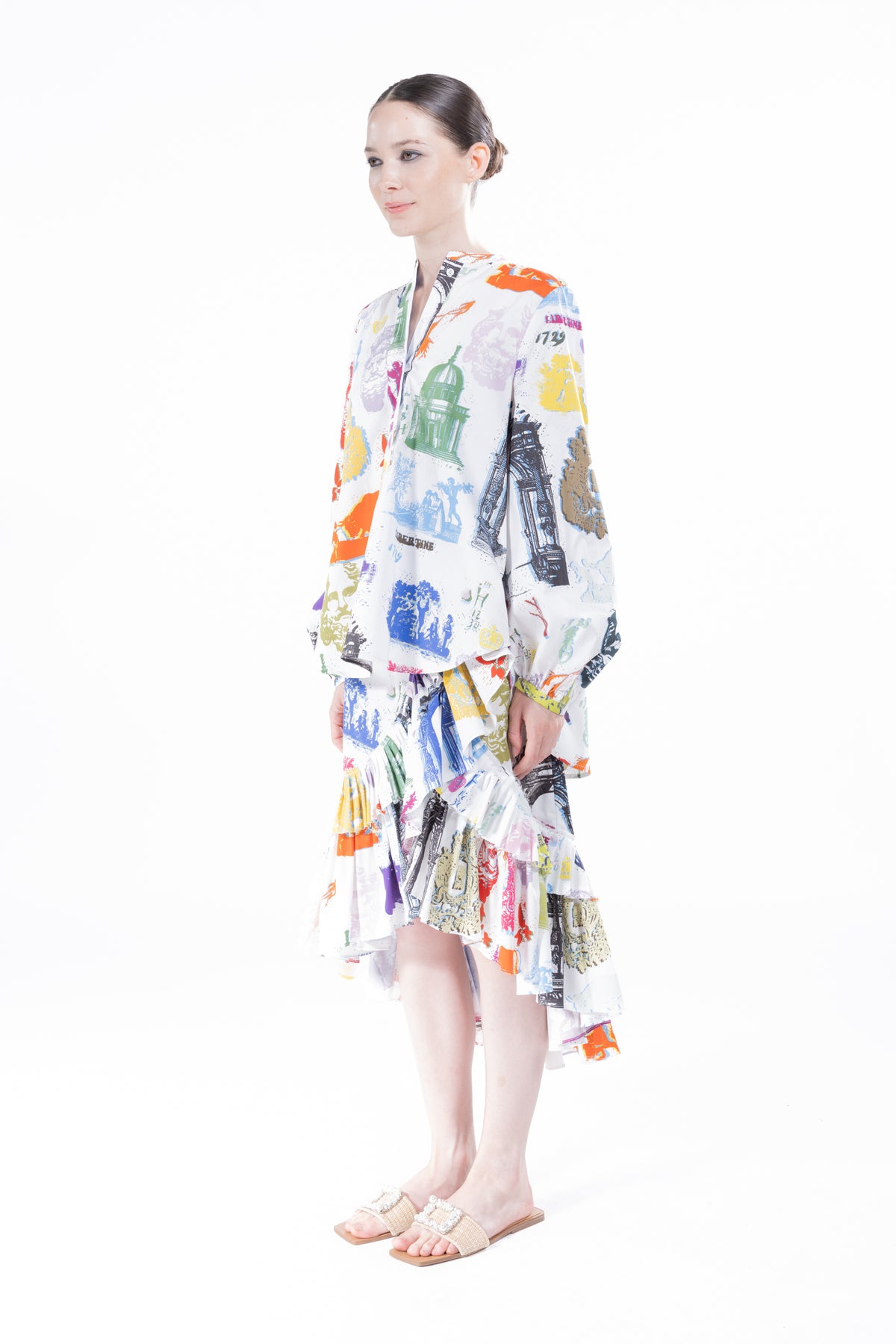 'L'ARC DE LIBERTINE' PUFF SLEEVE TUNIC -  - Libertine