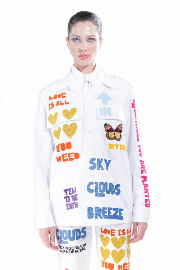 'NUNS THE WORD' SHIRT JACKET -  - Libertine