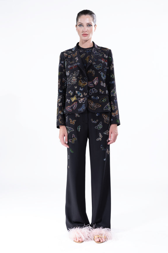 'Millions of Butterflies' Wide Leg Trousers -  - Libertine