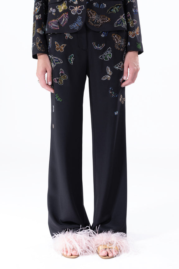 'Millions of Butterflies' Wide Leg Trousers -  - Libertine