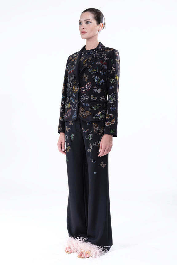 'Millions of Butterflies' Wide Leg Trousers -  - Libertine