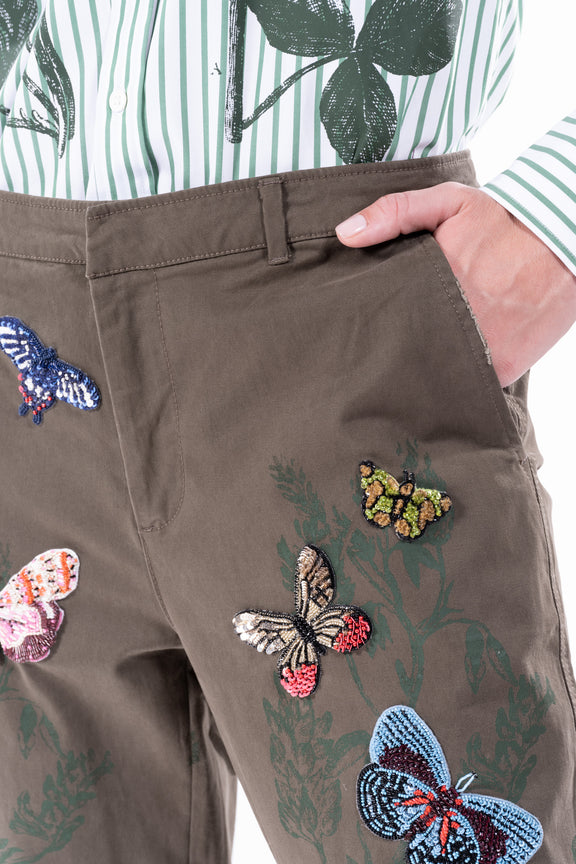 'Millions of Butterflies' Women's Chinos -  - Libertine