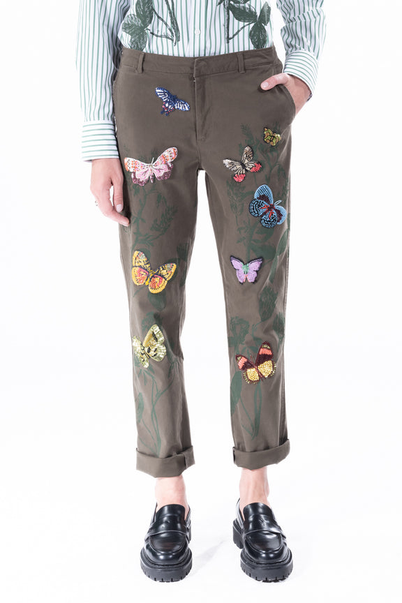 'Millions of Butterflies' Women's Chinos -  - Libertine