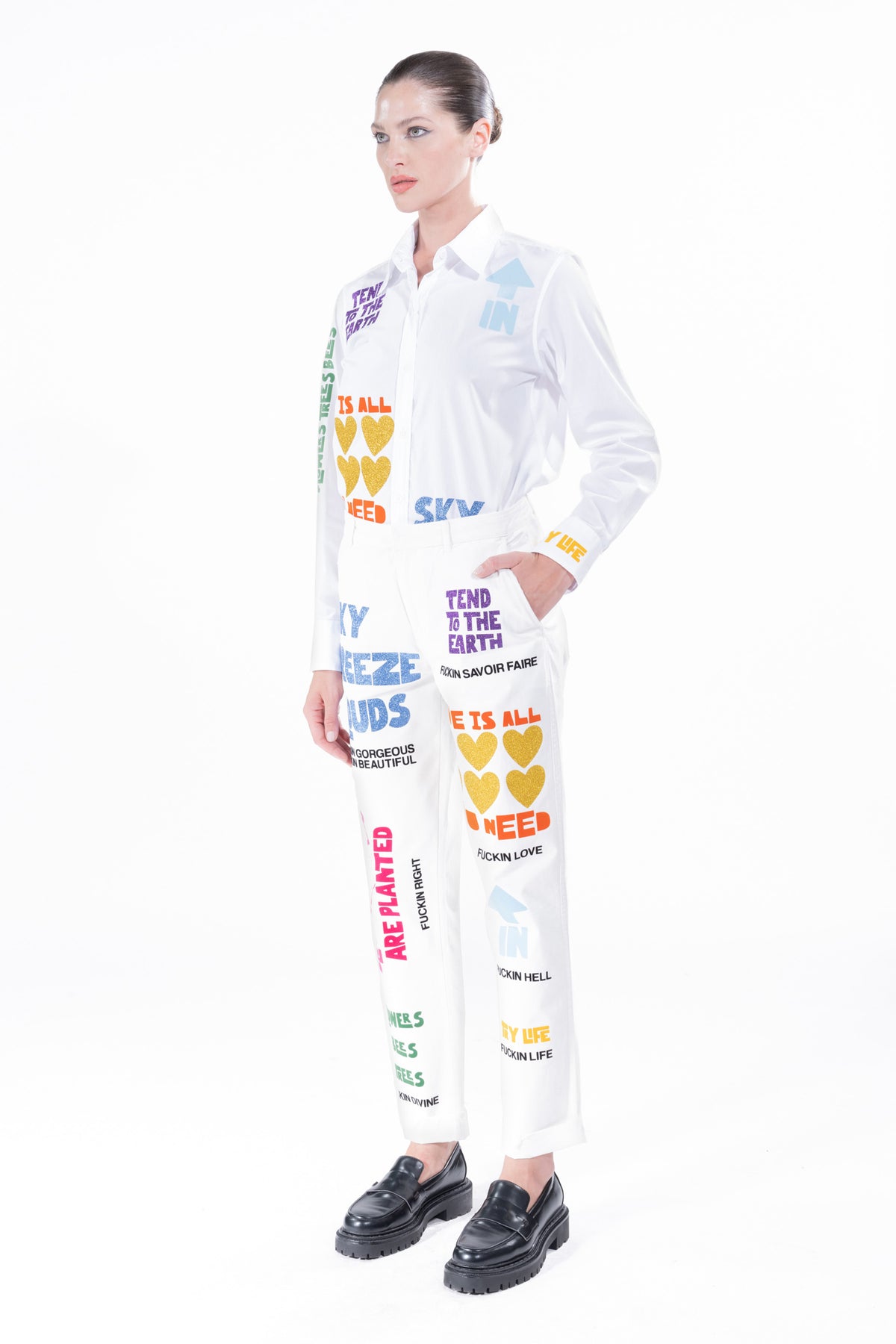 'NUNS THE WORD' WOMEN'S CHINOS -  - Libertine